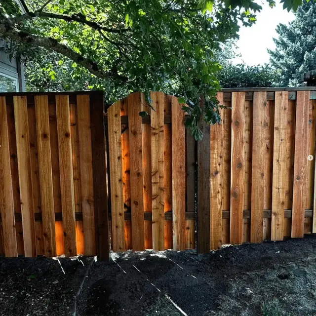Custom cedar gate and privacy fence installation in Oregon City OR – Oregon Quality Cuts