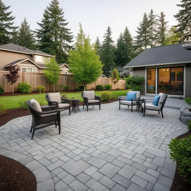 Paver patio and outdoor hardscape design in Tualatin OR – Oregon Quality Cuts